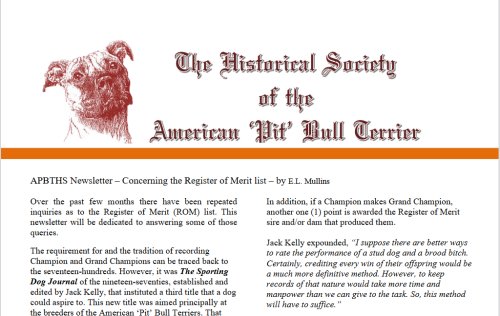 APBTHS newsletter 01